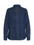 Saint Tropez Marthe Denim Shirt, Mid Blue