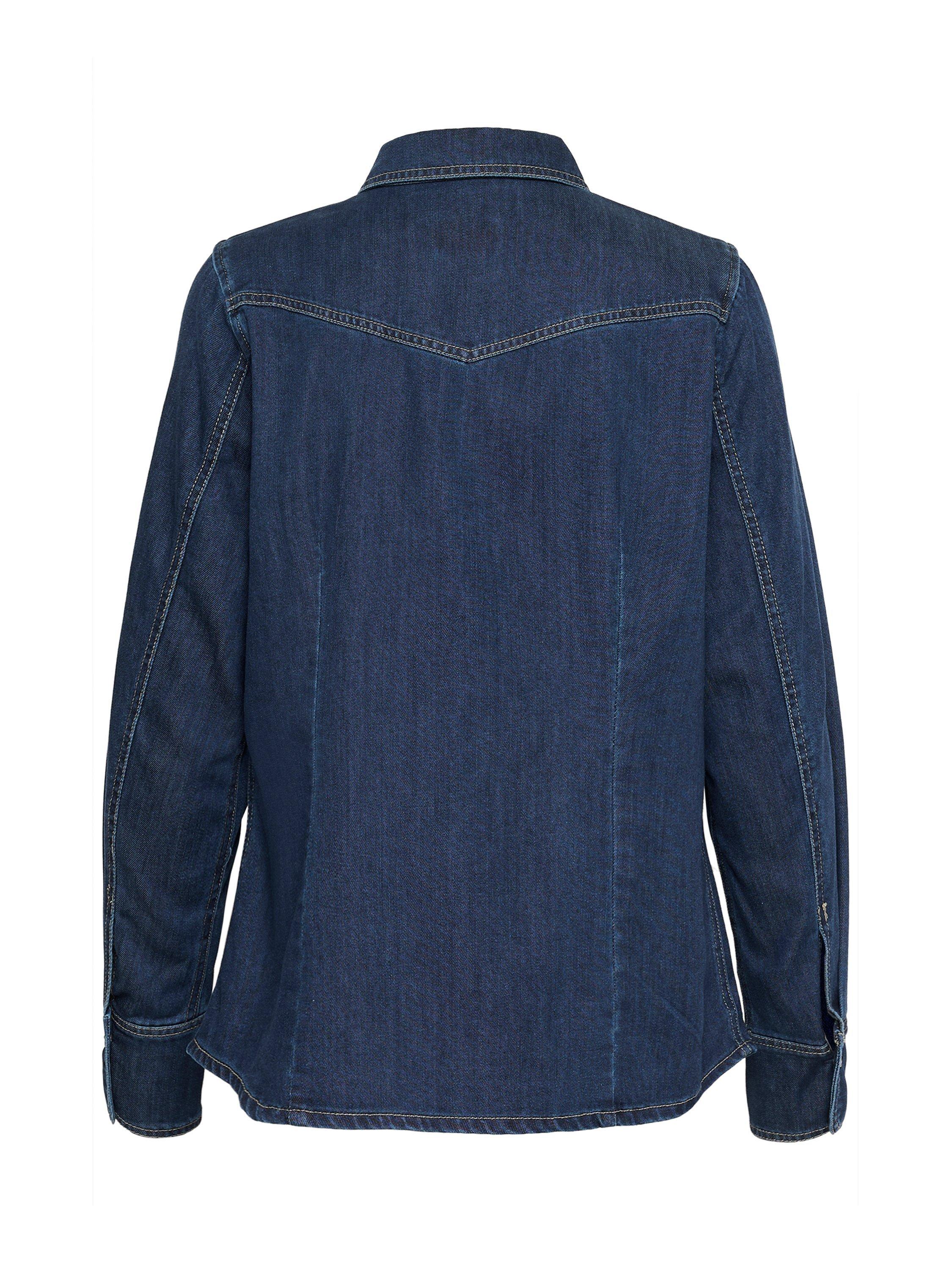 Product image 2 of 2, which shows Saint Tropez Marthe Denim Shirt, Mid Blue, XS