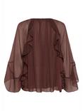 Saint Tropez Mavis Ruffle Detail Blouse, Mid Purple