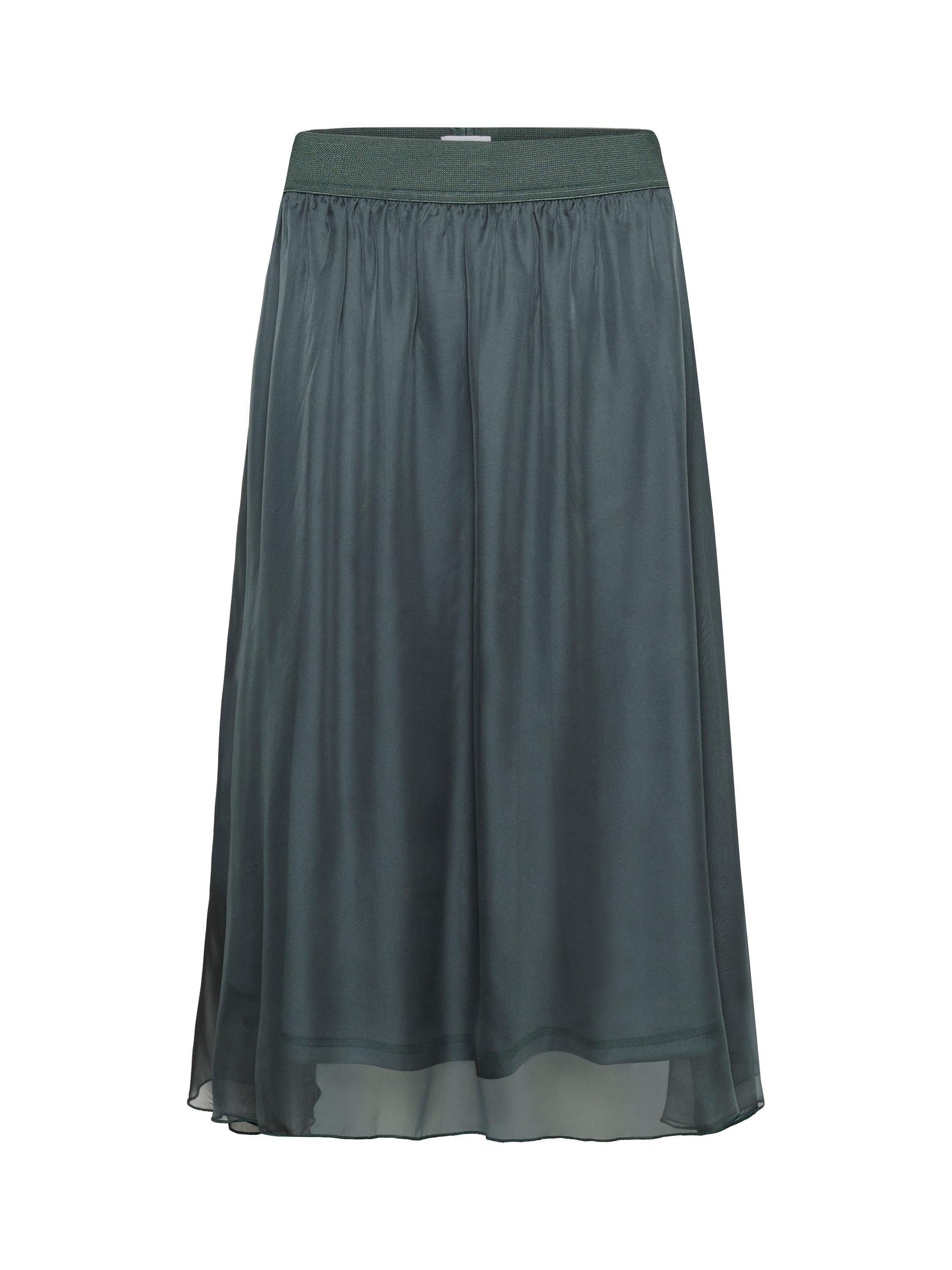Product image 1 of 2, which shows Saint Tropez Coral Midi Skirt, Mid Green, XS