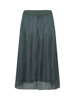 Saint Tropez Coral Midi Skirt - view 2, Mid Green