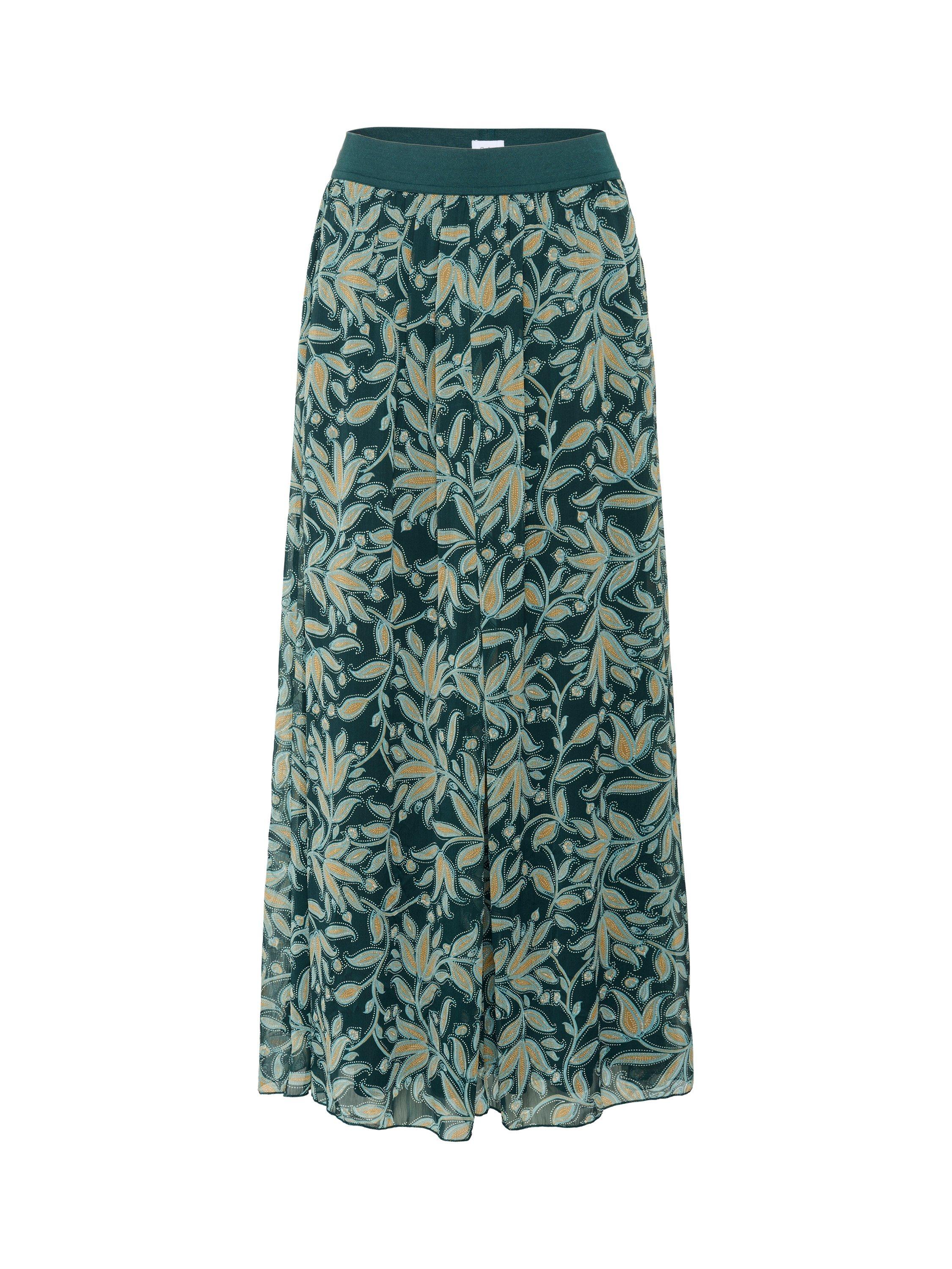 Product image 1 of 2, which shows Saint Tropez Milja Floral Maxi Skirt, Green/Multi, XS