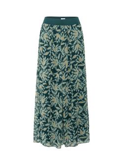 Saint Tropez Milja Floral Maxi Skirt, Green/Multi, Green/Multi