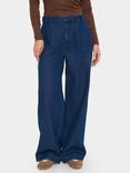 Saint Tropez Jaclyn Denim Wide Leg Trousers, Mid Blue