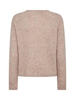 MOS MOSH Almine Wool Blend Round Neck Cardigan - view 2, Natural Cream