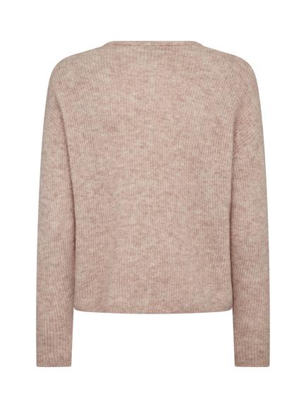 MOS MOSH Almine Wool Blend Round Neck Cardigan - view 2, Natural Cream