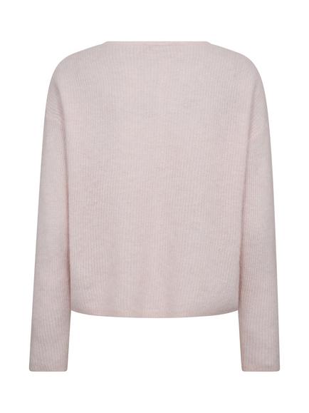MOS MOSH Almine Wool Blend Round Neck Cardigan - view 2, Mid Pink