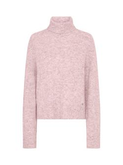 MOS MOSH MMAidy Thora Rollneck Knit Jumper, Mid Pink