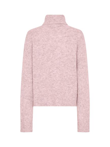 MOS MOSH MMAidy Thora Rollneck Knit Jumper - view 2, Mid Pink