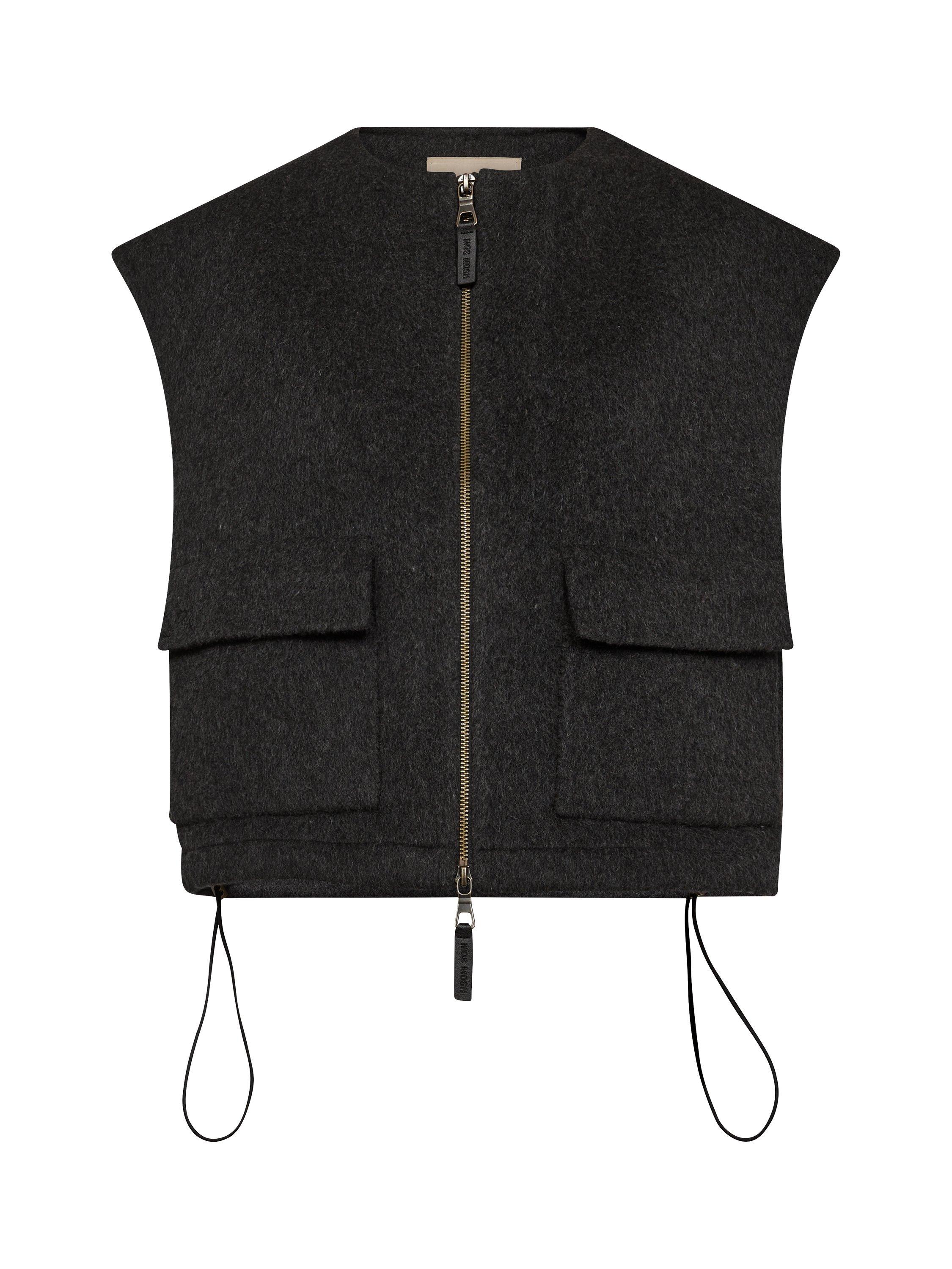 Product image 3 of 4, which shows MOS MOSH MMElise Loisa Wool Vest, Phantom, XS