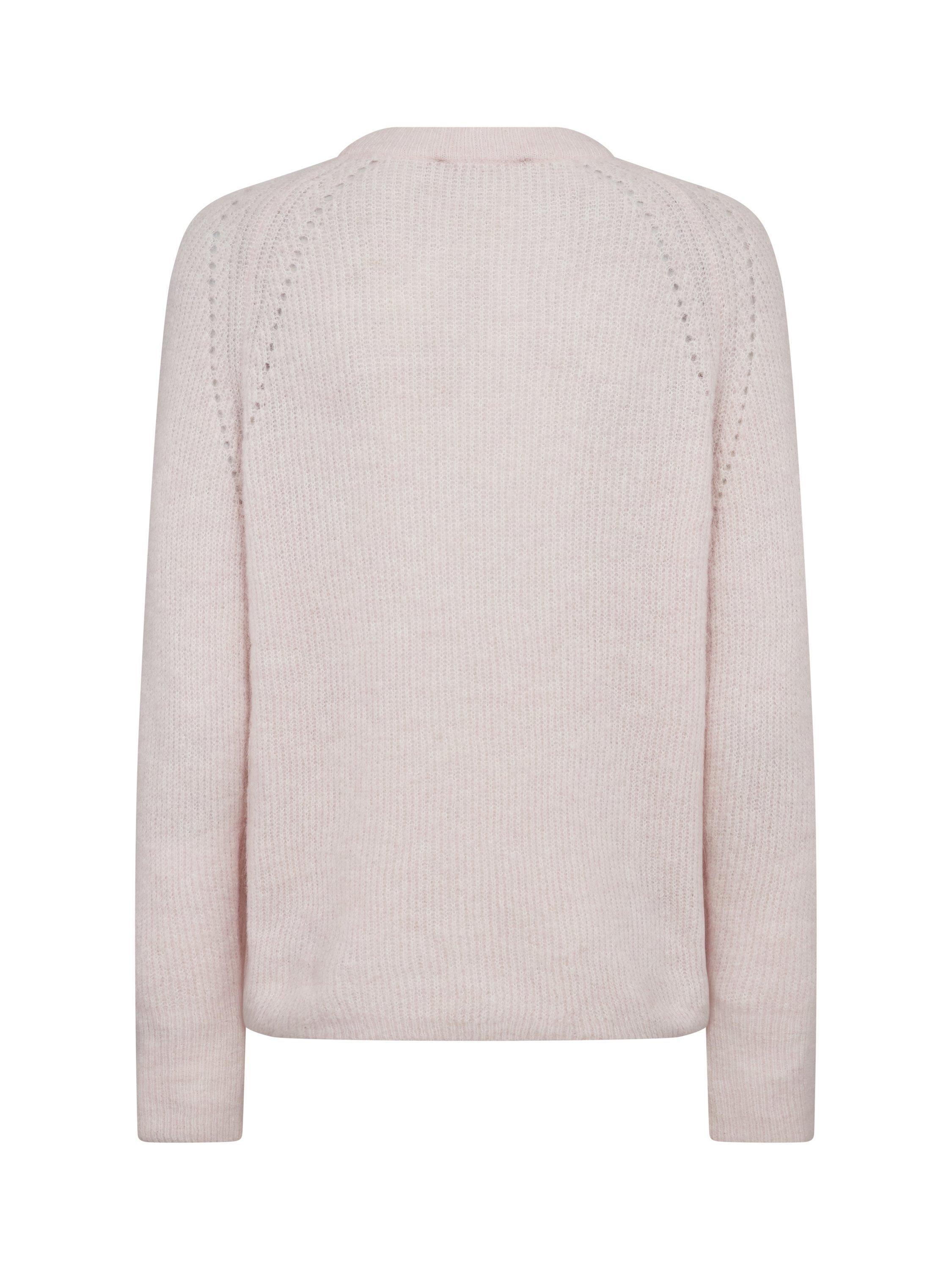 Product image 2 of 2, which shows MOS MOSH Tammy Wool Blend Long Sleeve Crew Neck Jumper, Mid Pink, XS