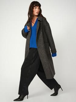 MOS MOSH Lucca Barkley Wool Rich Coat, Mid Grey, Mid Grey