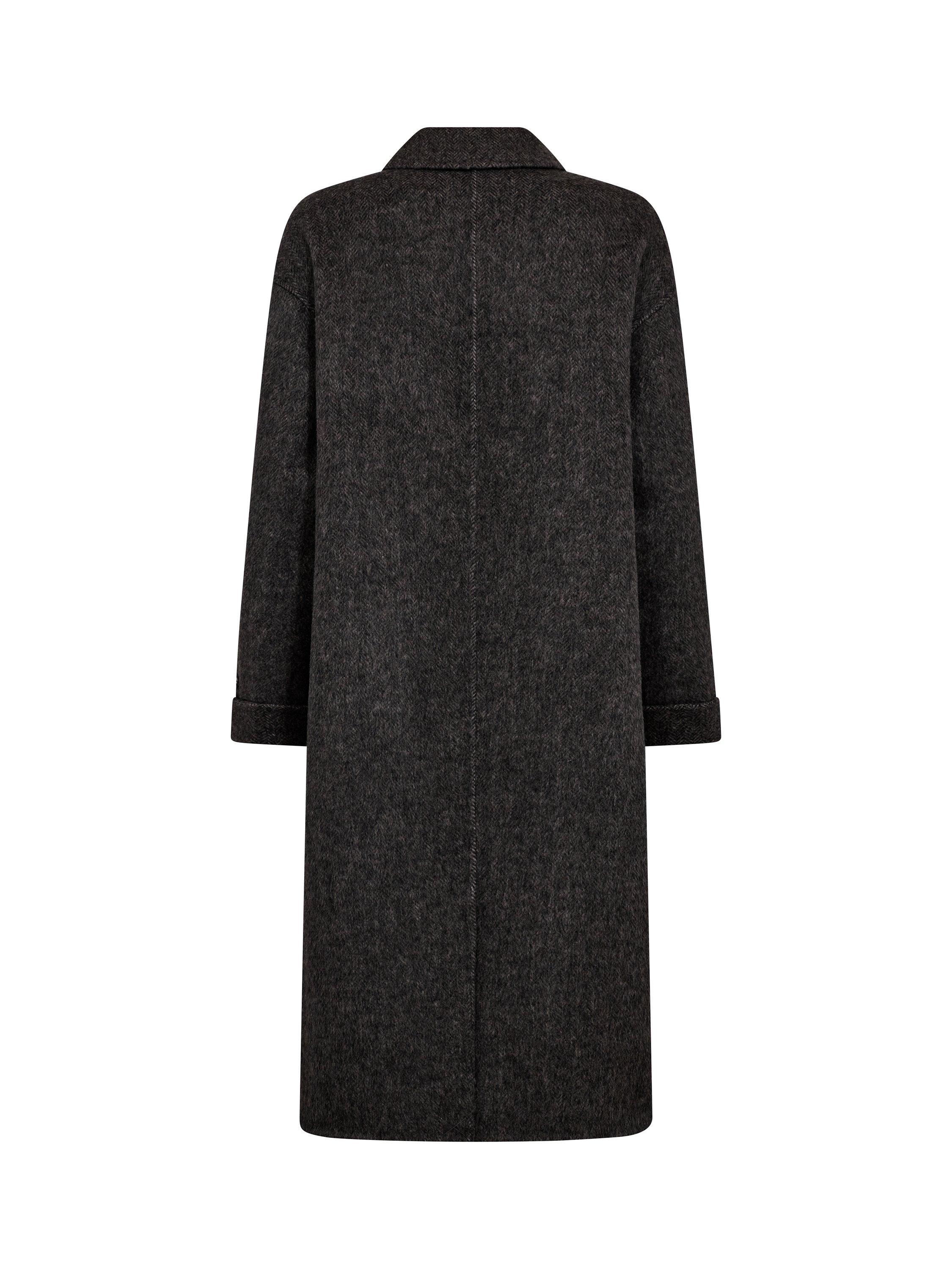 Product image 5 of 5, which shows MOS MOSH Lucca Barkley Wool Rich Coat, Mid Grey, XS