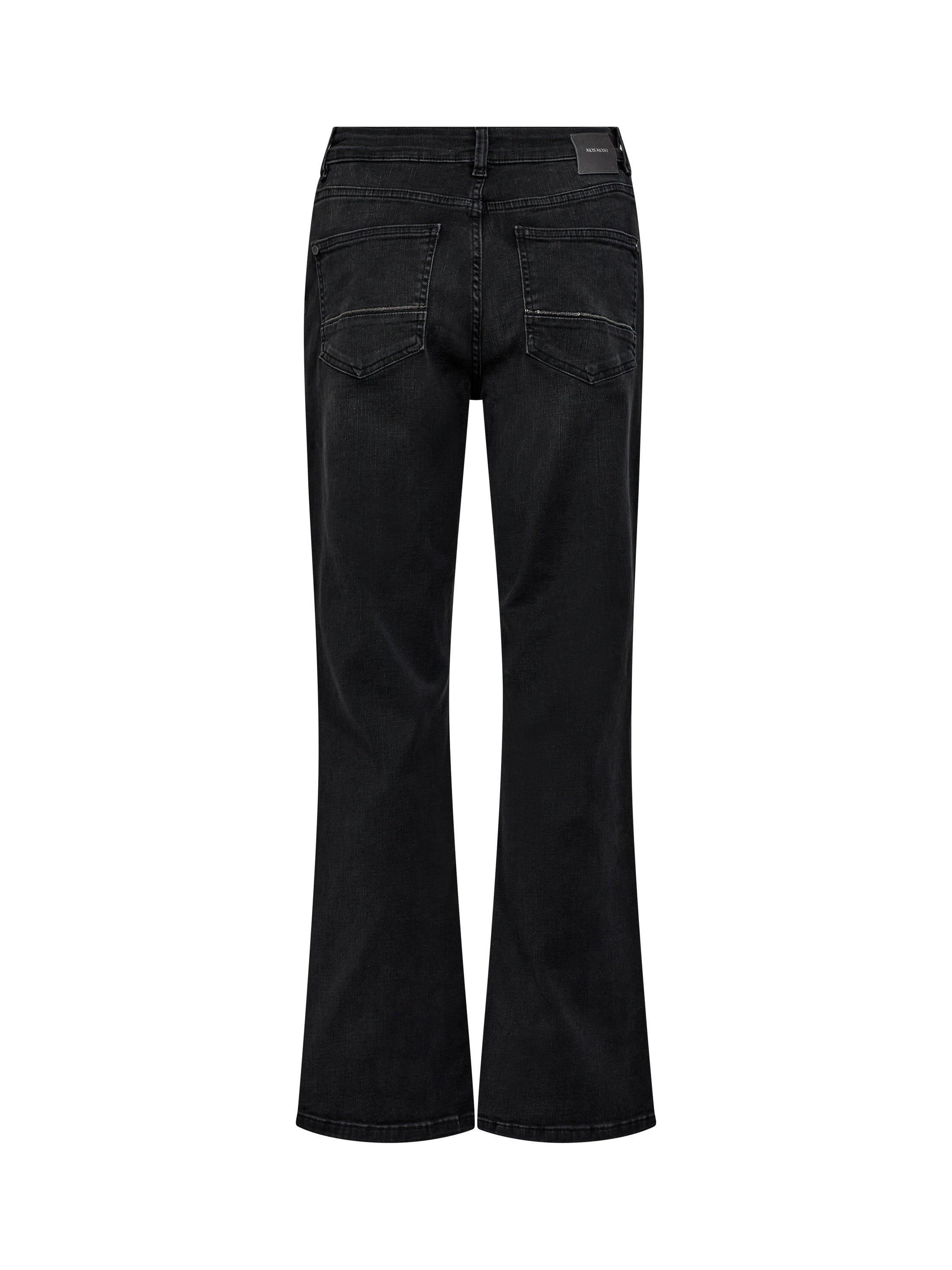 Product image 4 of 4, which shows MOS MOSH MMCecilia Perla High Rise Flared Jeans, Dark Grey, 25R