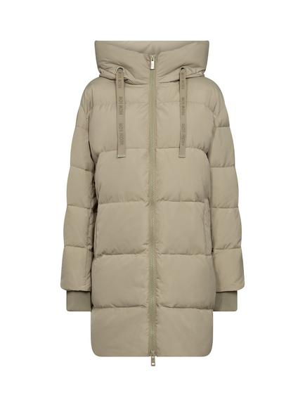 MOS MOSH Nova Avon Longline Hood Puffer Down Jacket, Mid Green
