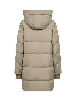 MOS MOSH Nova Avon Longline Hood Puffer Down Jacket - view 2, Mid Green