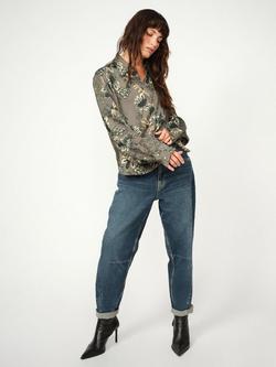 MOS MOSH MMAndy Jeanse Tapered High Rise Jeans, Mid Blue