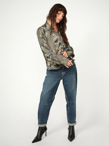 MOS MOSH MMAndy Jeanse Tapered High Rise Jeans, Mid Blue