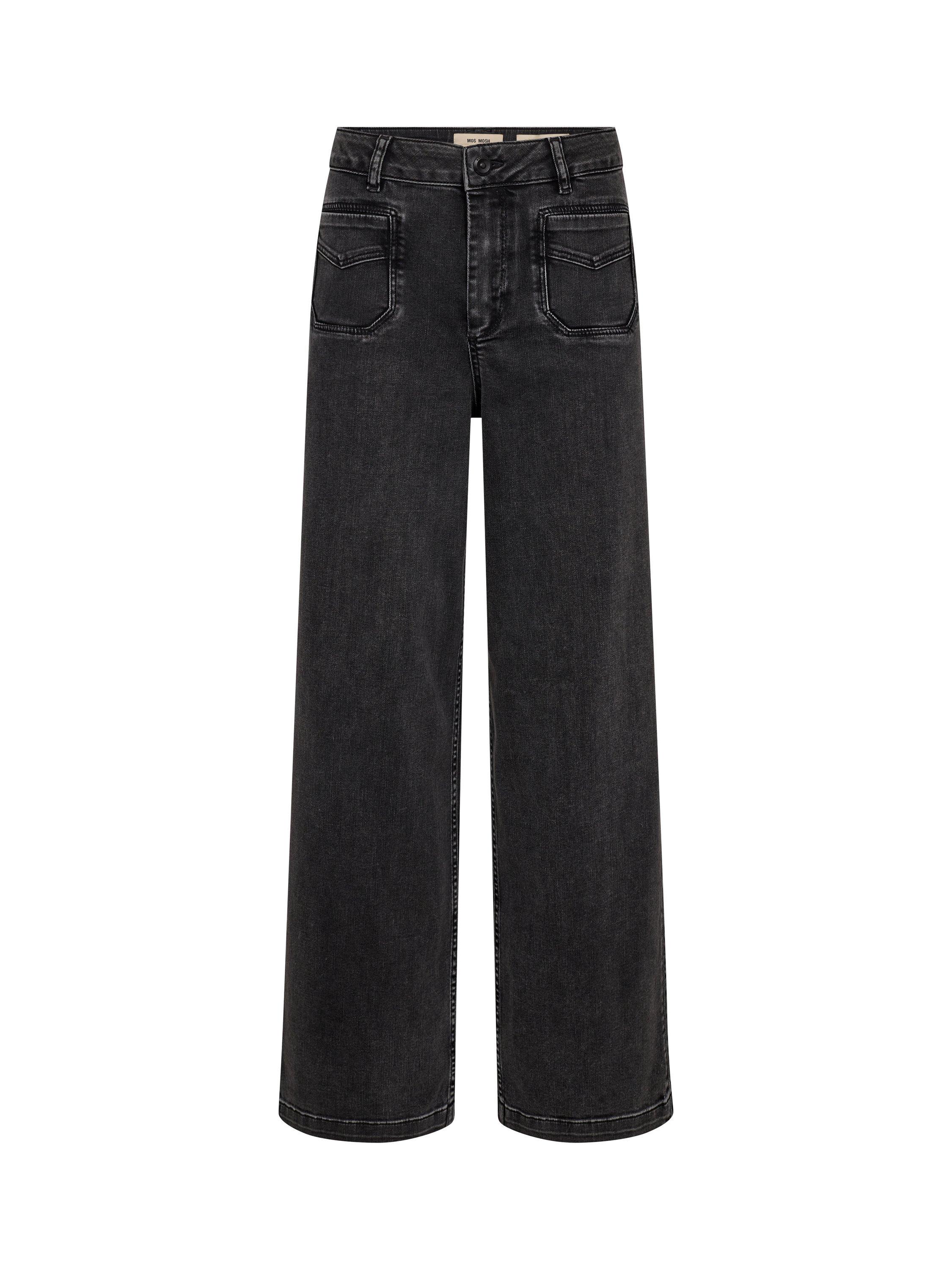 Product image 3 of 4, which shows MOS MOSH MMColette Deluxe Flared Jeans, Mid Grey, 25R