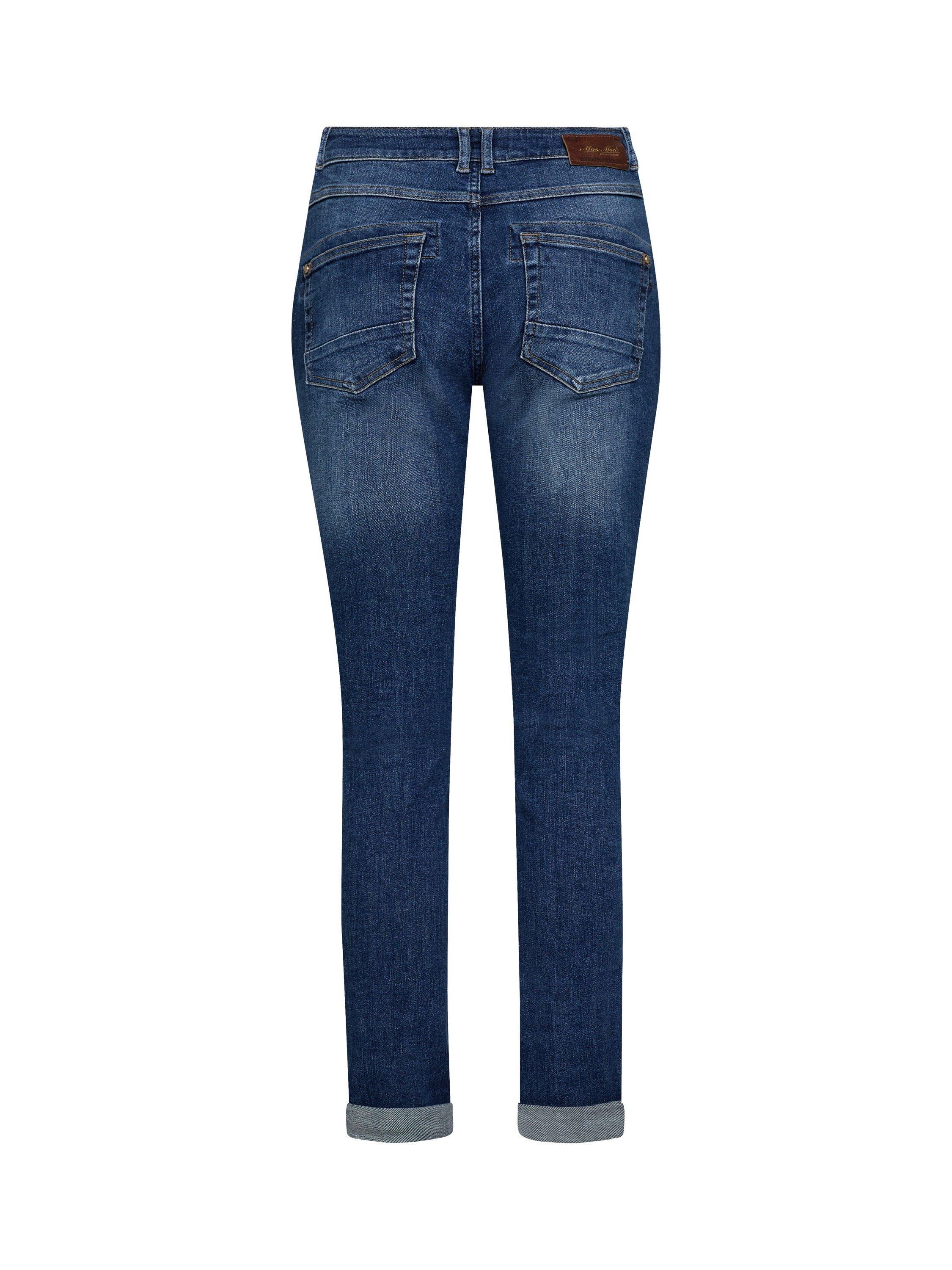 Product image 2 of 2, which shows MOS MOSH Naomi Ricam Mid Slim Denim Jeans, Mid Blue, 29R