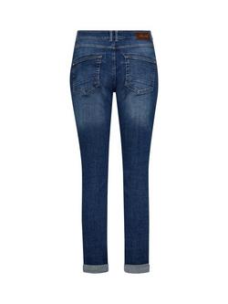 MOS MOSH Naomi Ricam Mid Slim Denim Jeans - view 2, Mid Blue
