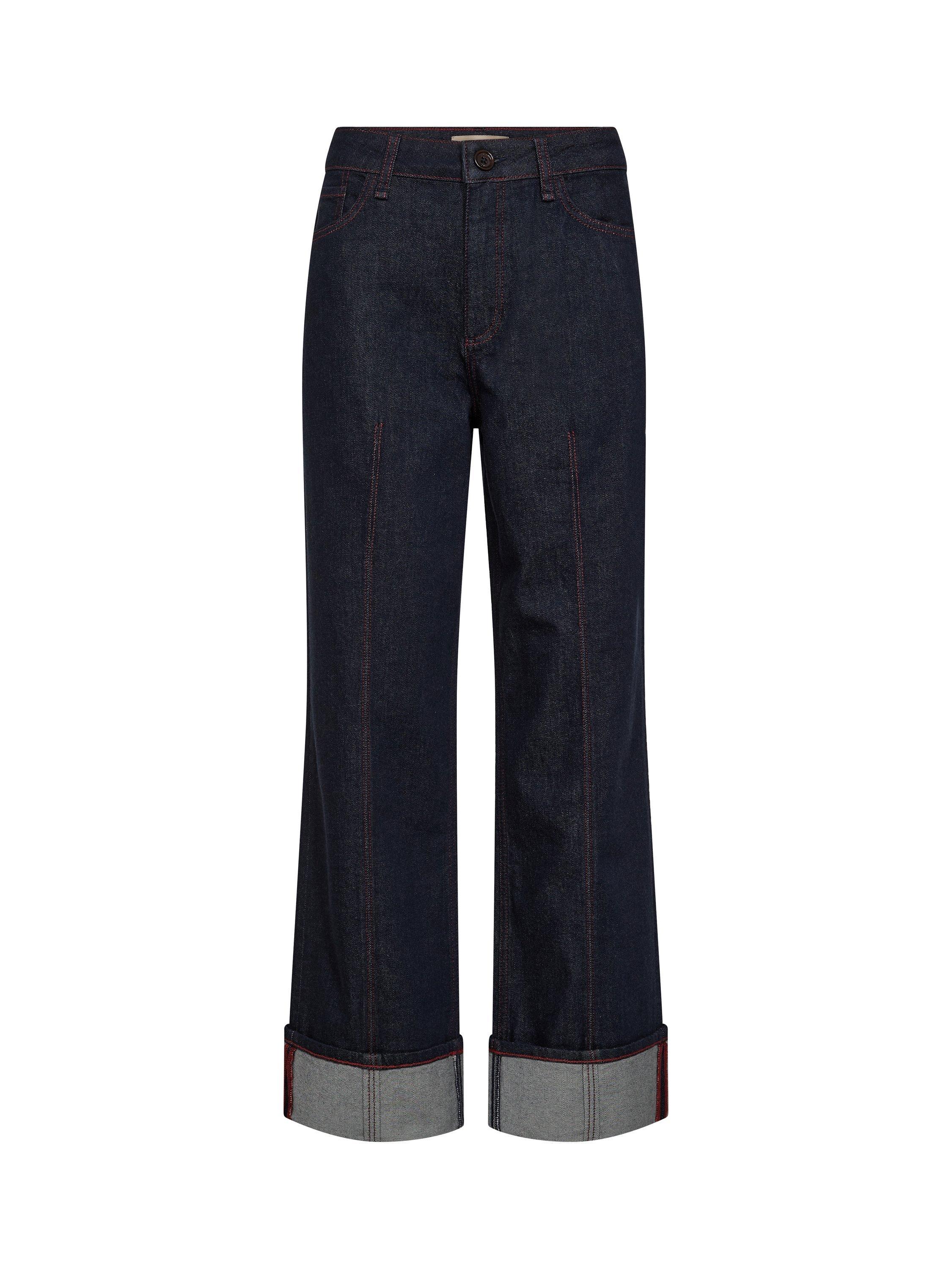 Product image 3 of 4, which shows MOS MOSH Relee Cedro Turn Up Jeans, Dark Blue, 25R