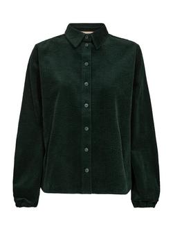 MOS MOSH Nolana Joan Cotton Long Sleeve Collar Shirt, Mid Green