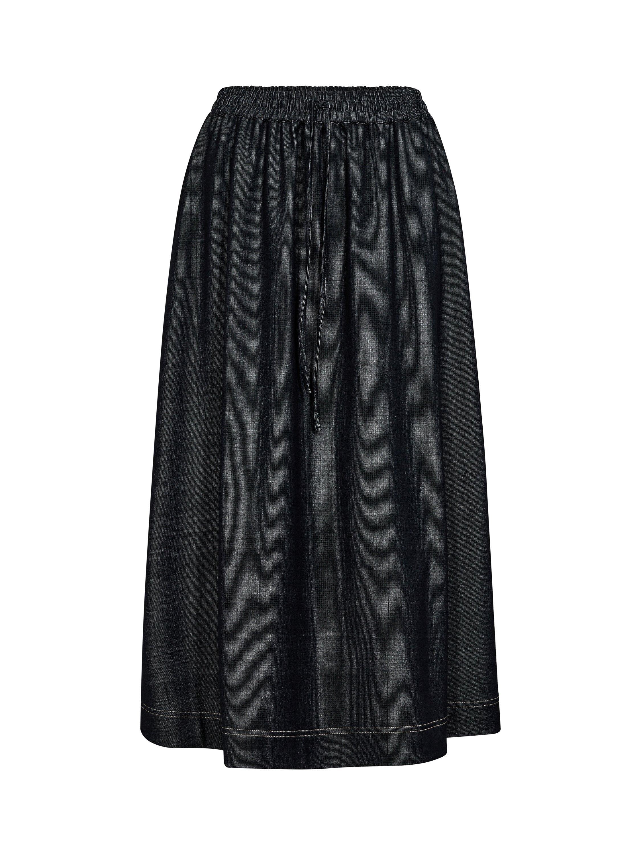 Product image 3 of 4, which shows MOS MOSH Poy Cilla A Line Midi Skirt, Black, XS