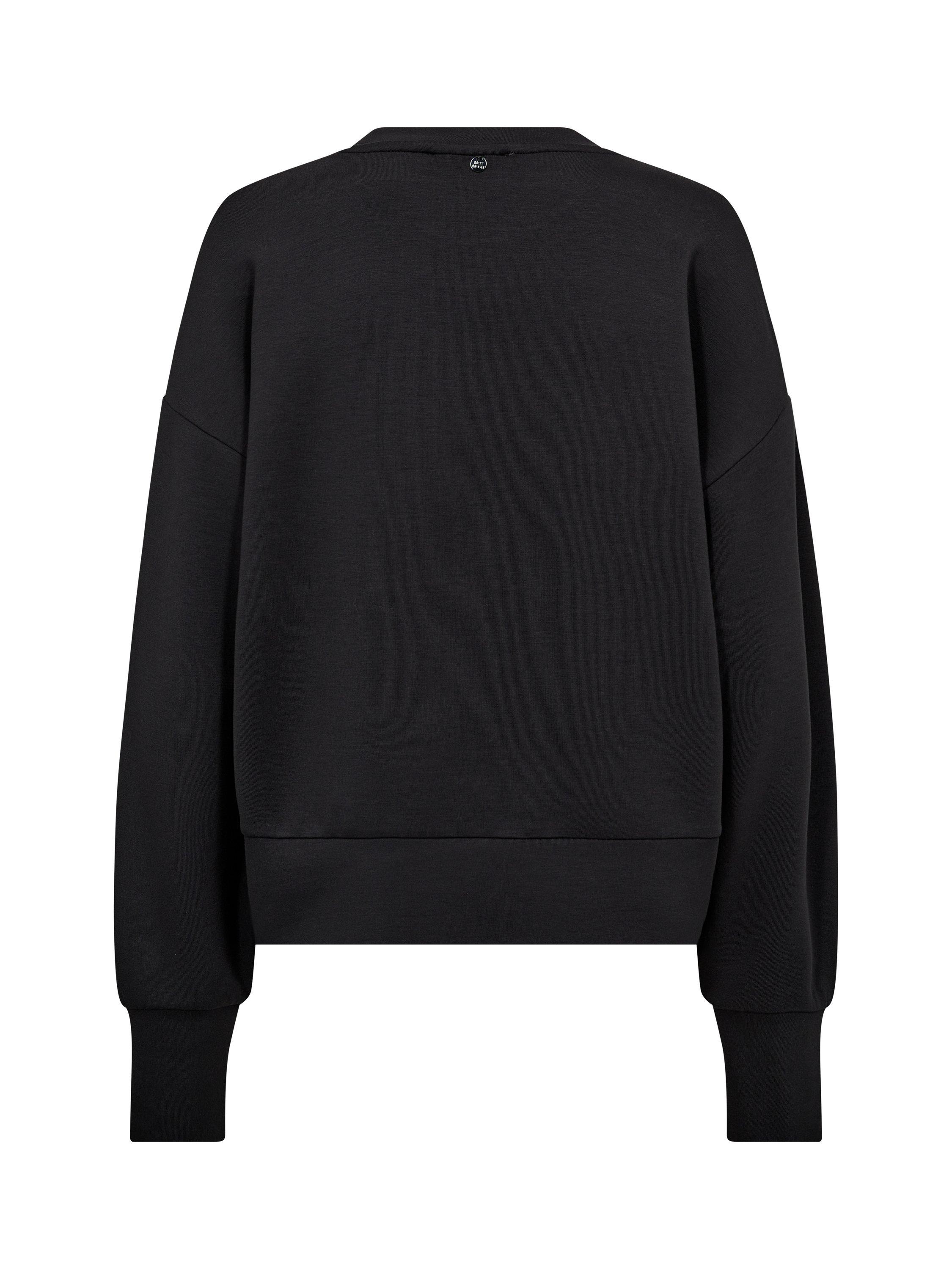 Product image 4 of 4, which shows MOS MOSH Celli Long Sleeve Crew Neck Sweater, Phantom, XS