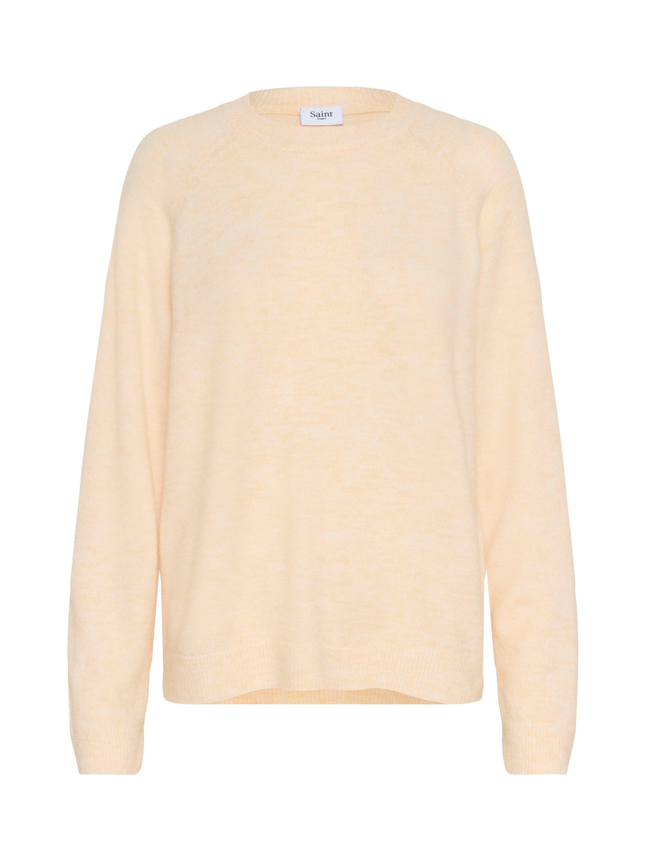 Product image 5 of 6, which shows Saint Tropez Garbie Wool Blend Long Sleeve Crew Neck Jumper, Beige, XL
