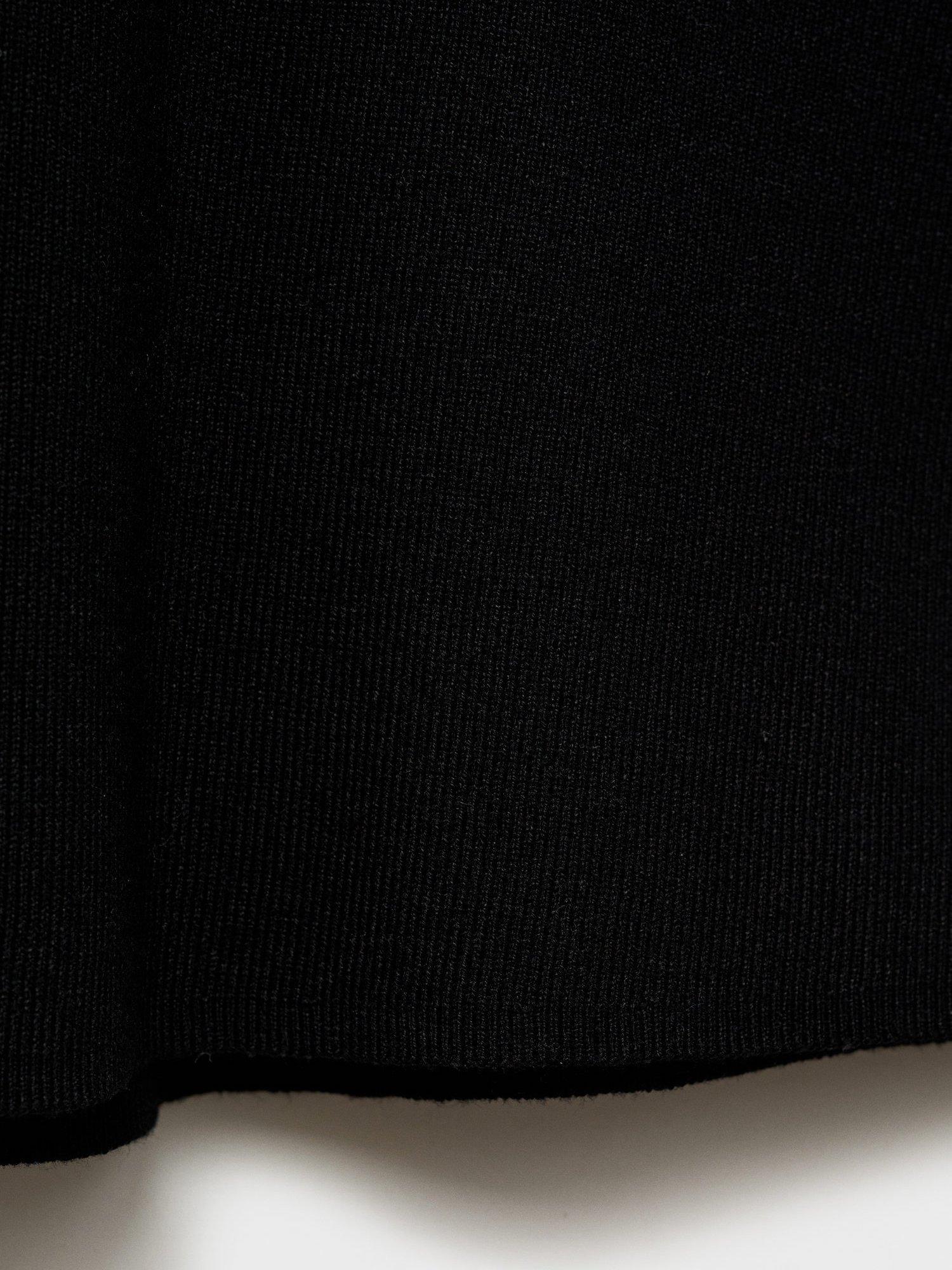 Product image 5 of 7, which shows Mango Foradada Knit Mini Dress, Black, 10