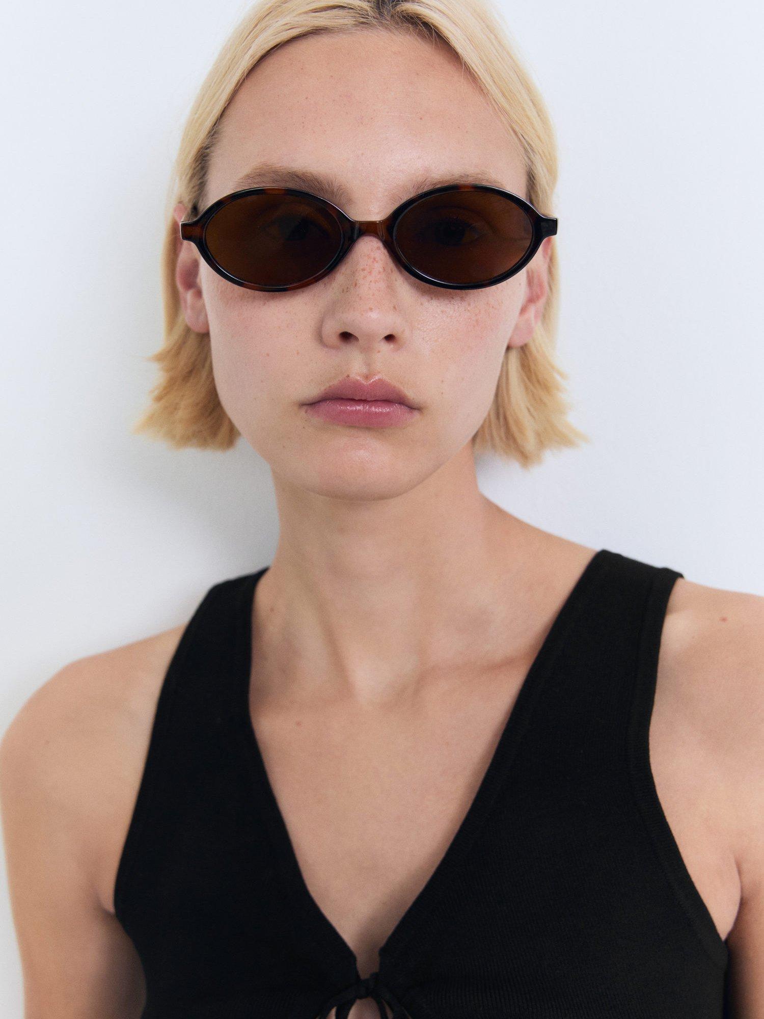 Product image 6 of 7, which shows Mango Forat Bow Knit Top, Black, L