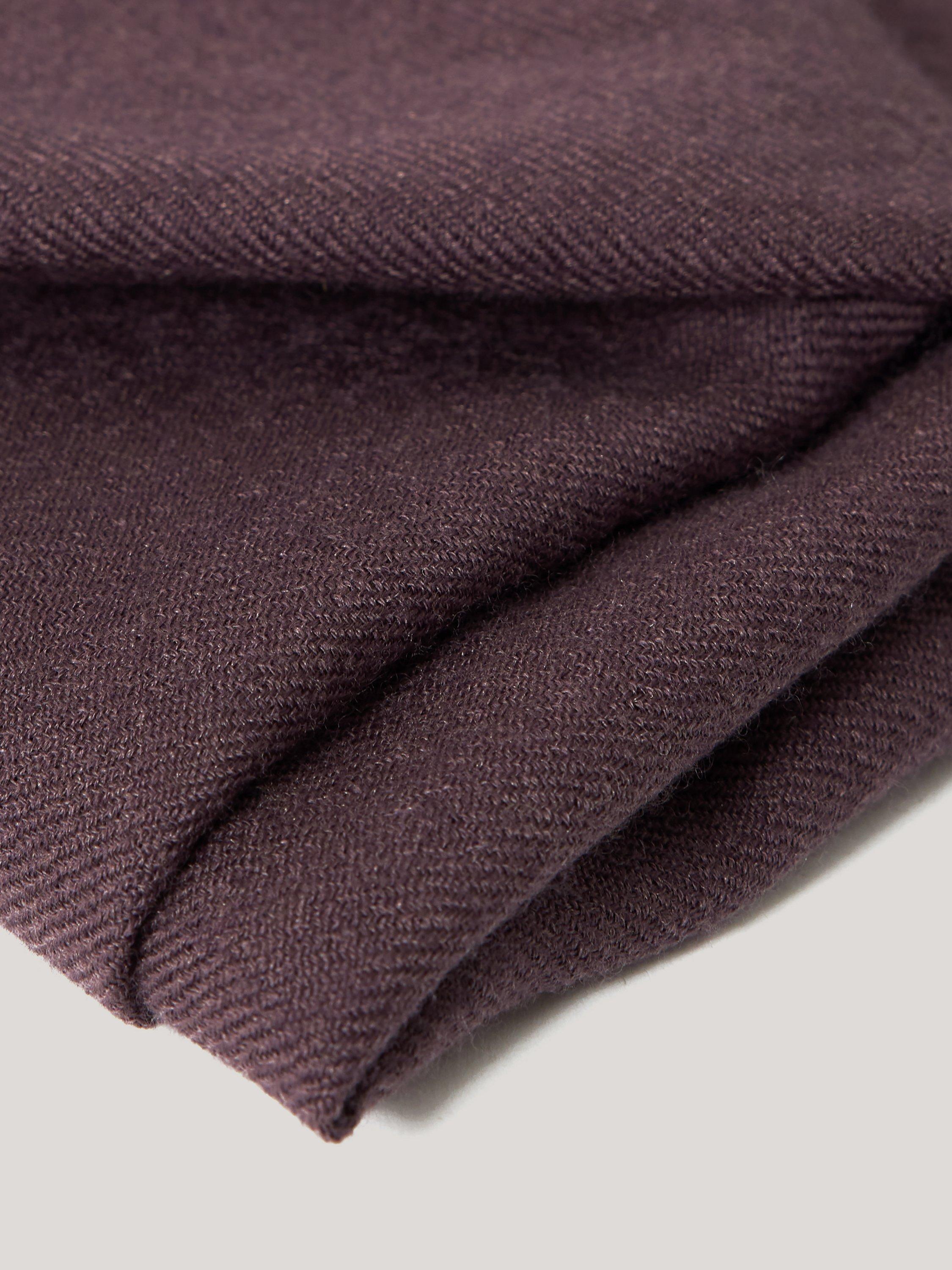 Product image 4 of 5, which shows Jigsaw Wool Rich Pashmina, Purple, One Size