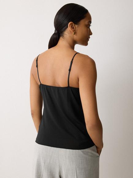 Jigsaw Lace Trim Camisole - view 2, Black