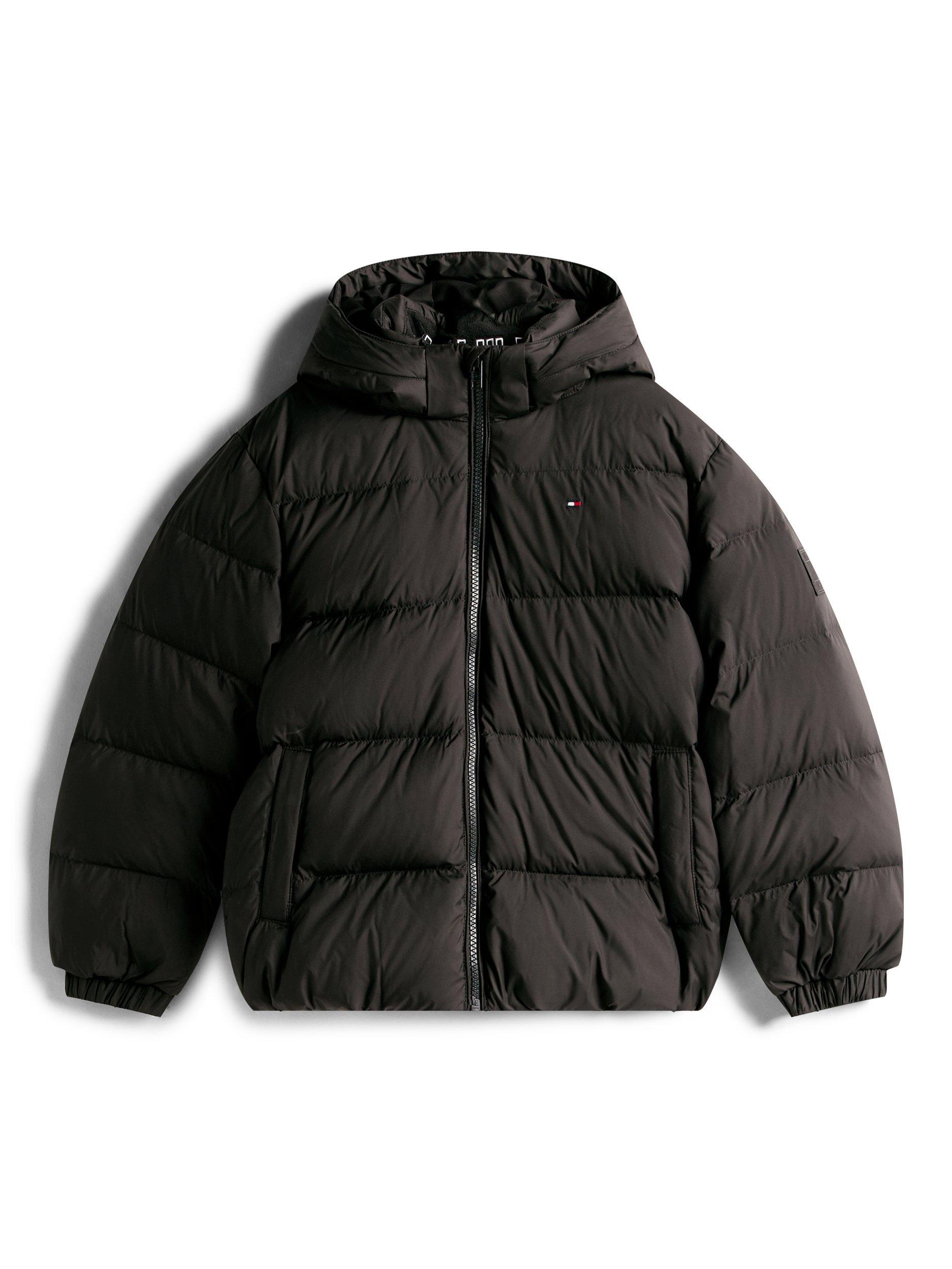 Product image 5 of 5, which shows Tommy Hilfiger Kids' Essential Down Puffer Jacket, Black, 10 years