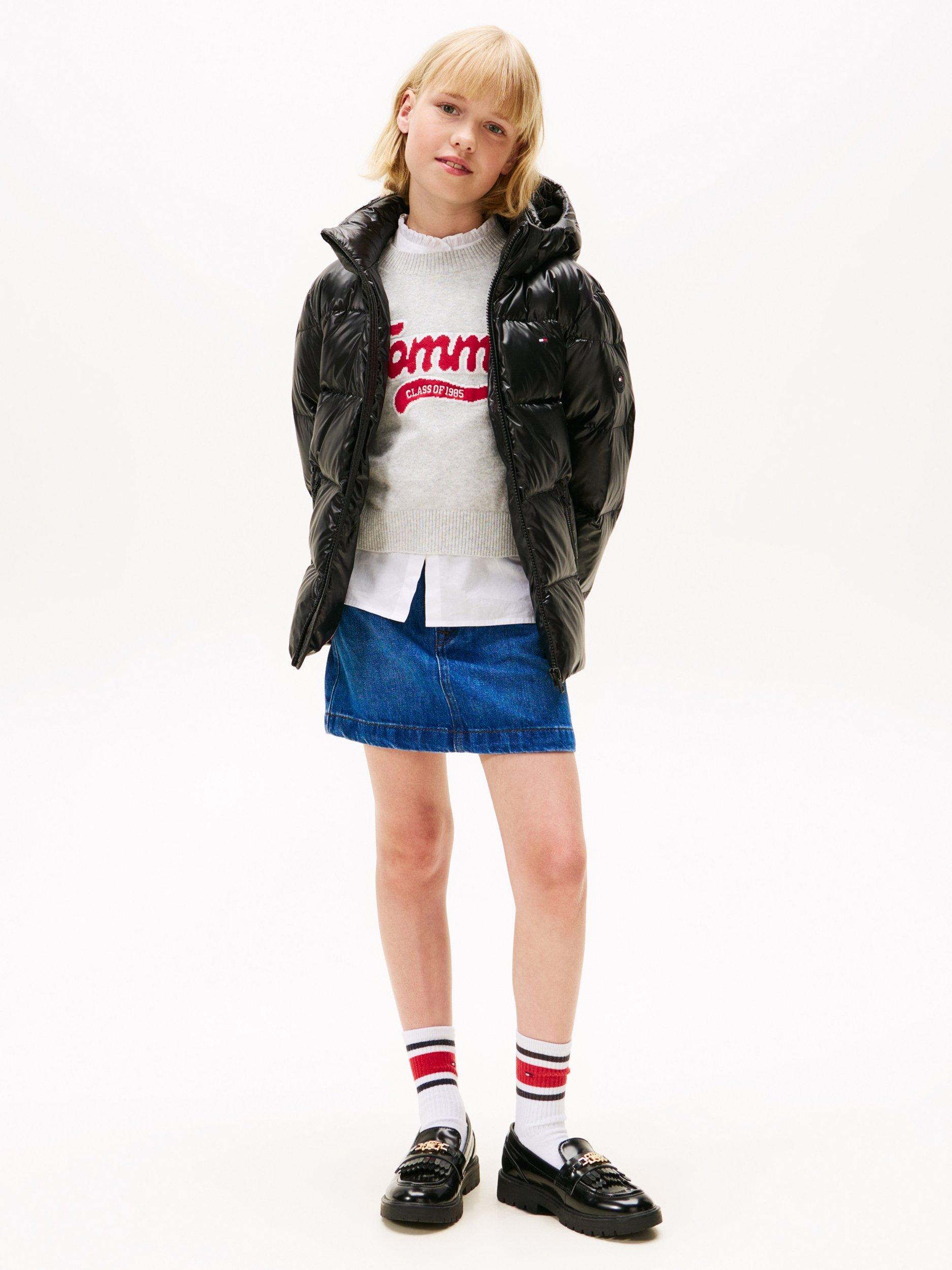 Product image 3 of 5, which shows Tommy Hilfiger Kids' Essential Down Puffer Jacket, Black, 3 years