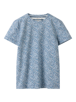 Polarn O. Pyret x Liberty Organic Cotton Floral Pyjamas - view 2, Bijou Blue