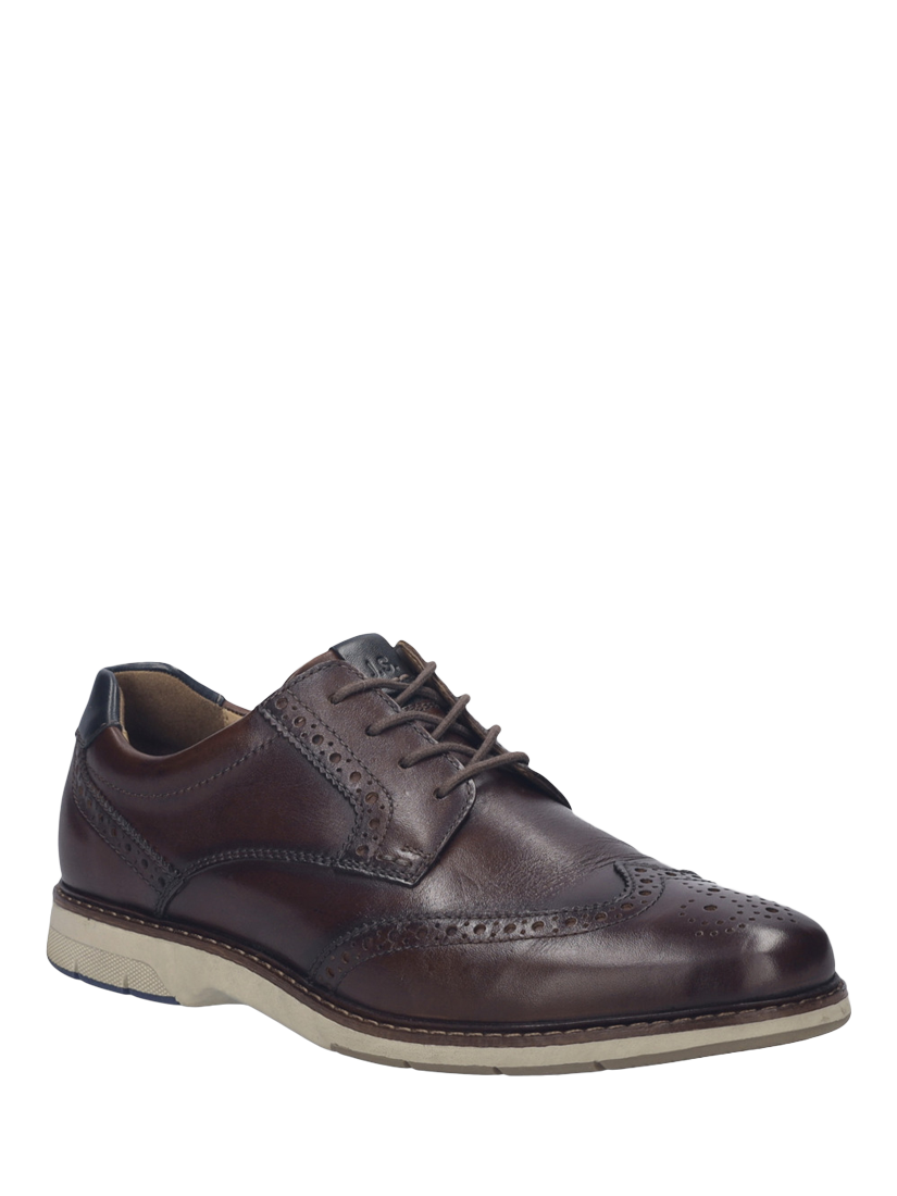 Product image 2 of 4, which shows Josef Seibel Stuart 04 Lace Up Leather Shoes, Brown, 7