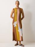 Jigsaw Floral Intarsia Cut Out Dress, Multi