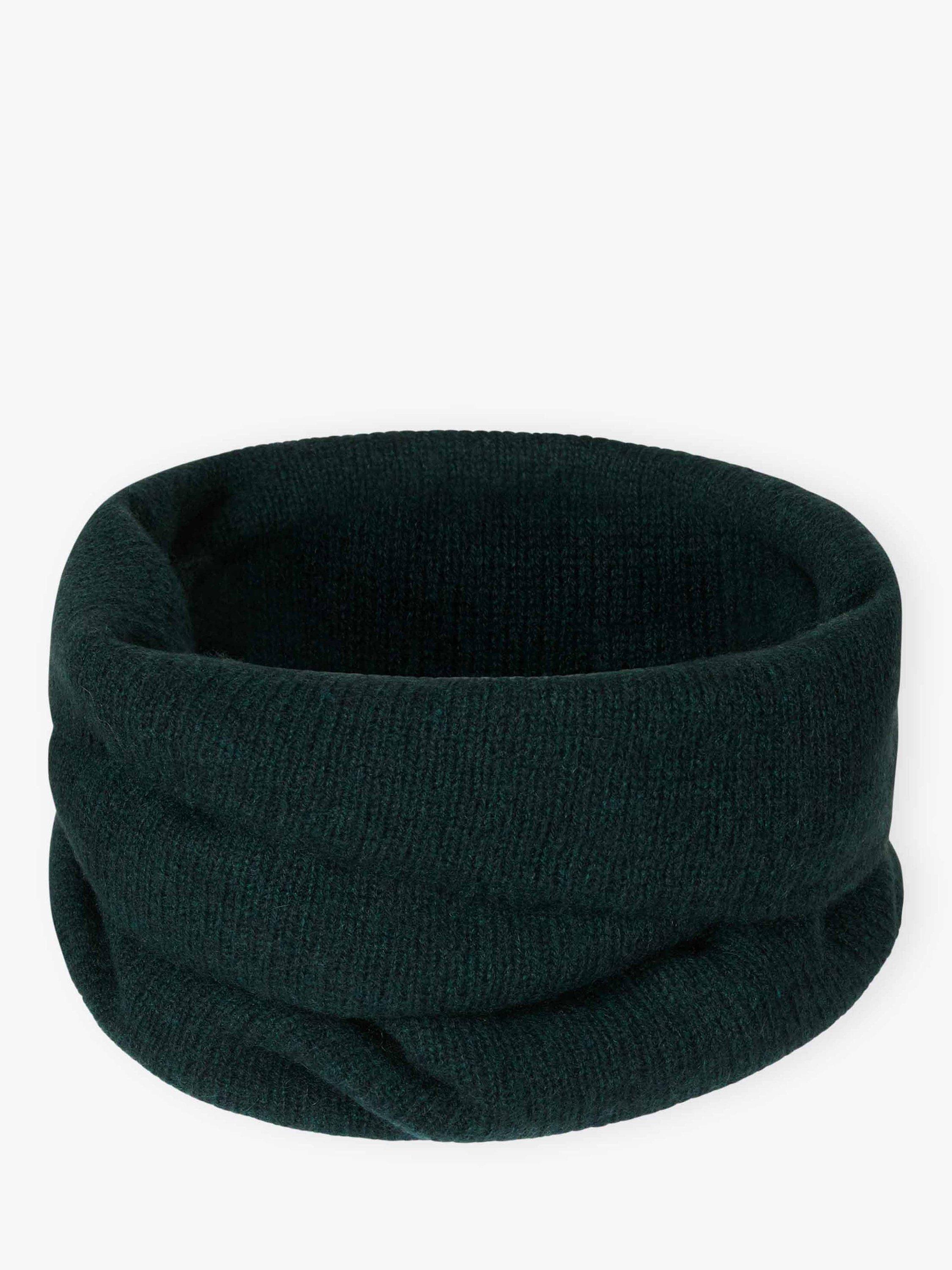 Product image 1 of 2, which shows Brora Gauzy Pure Cashmere Snood, Ivy, One Size