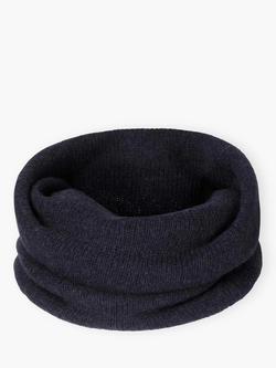 Brora Gauzy Pure Cashmere Snood, Midnight