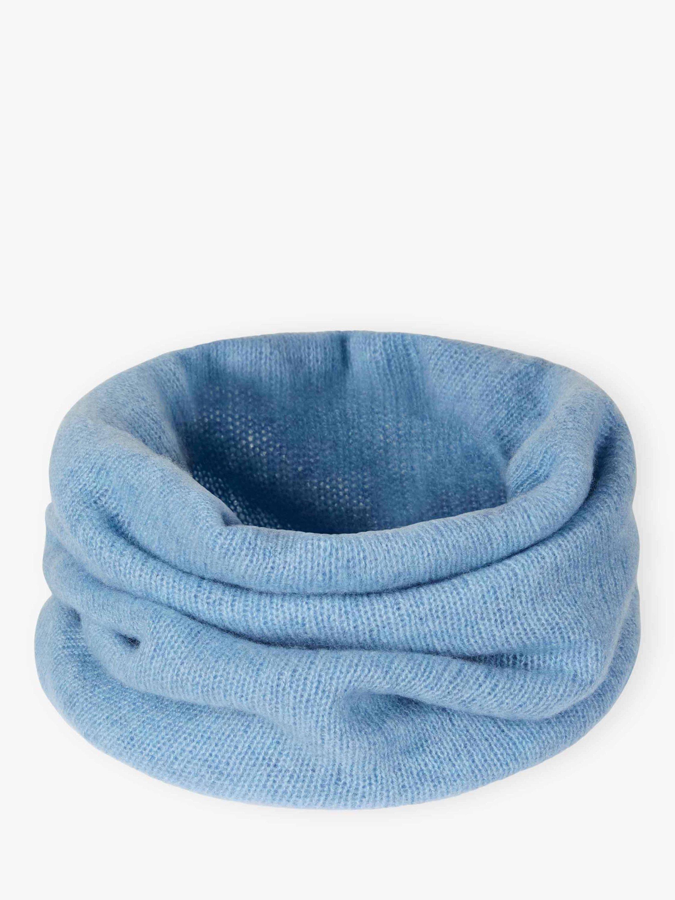 Product image 1 of 2, which shows Brora Gauzy Pure Cashmere Snood, Wedgewood, One Size