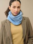 Brora Gauzy Pure Cashmere Snood, Wedgewood