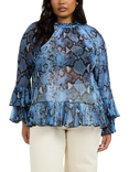 FASHION SZN Plus Size Long Sleeve High Neck Blouse