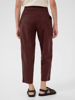 Part Two Netta Cropped Trousers, Mid Red - view 2, Mid Red