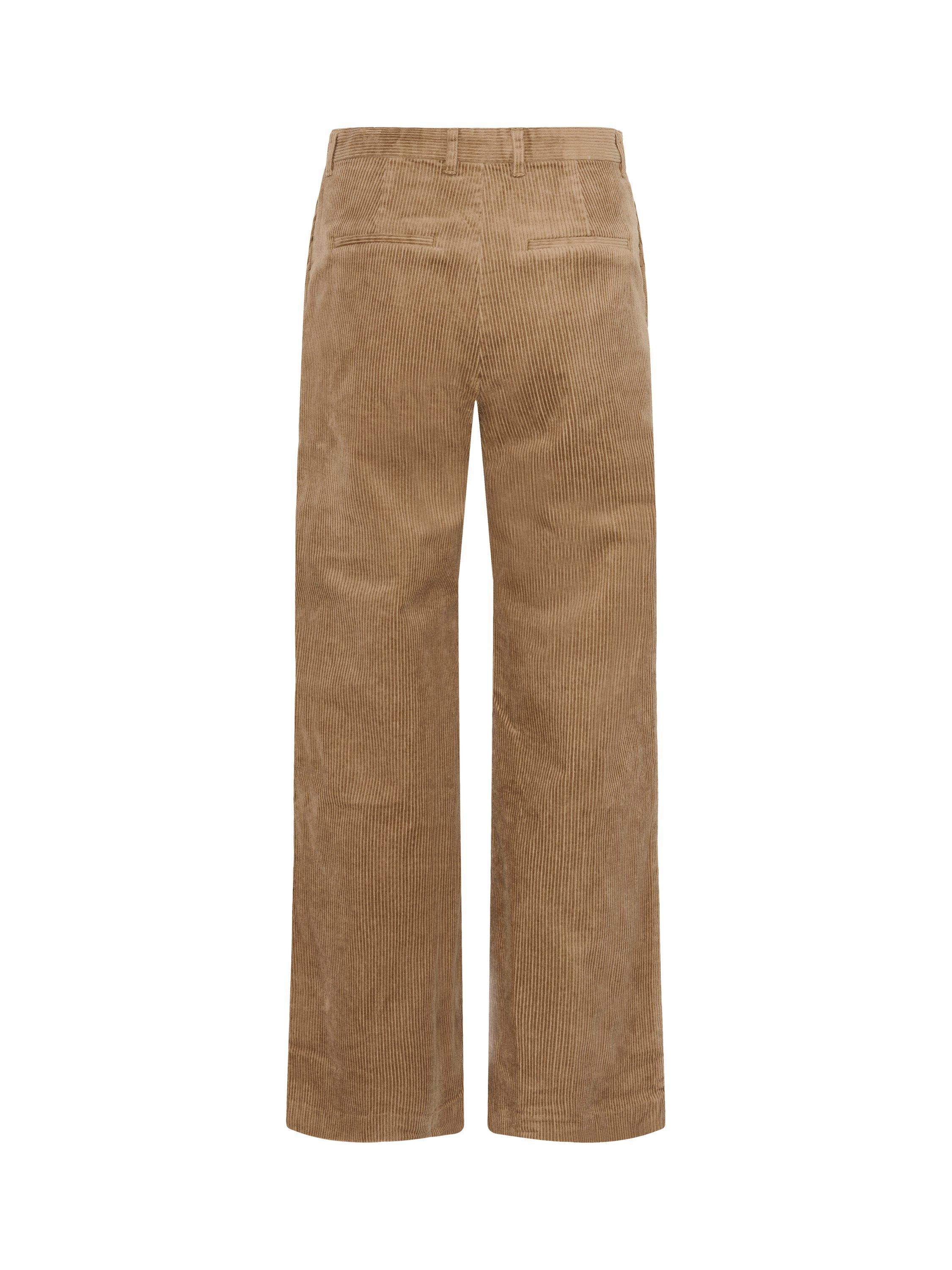 Product image 6 of 6, which shows Part Two Clarisse Straight Corduroy Trousers, Tiger's Eye, 8