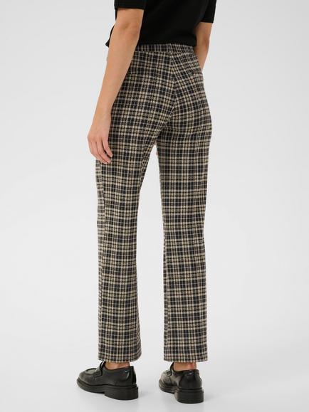 Part Two Pontas Check Tailored Trousers, Dark Navy/Multi - view 2, Dark Navy/Multi