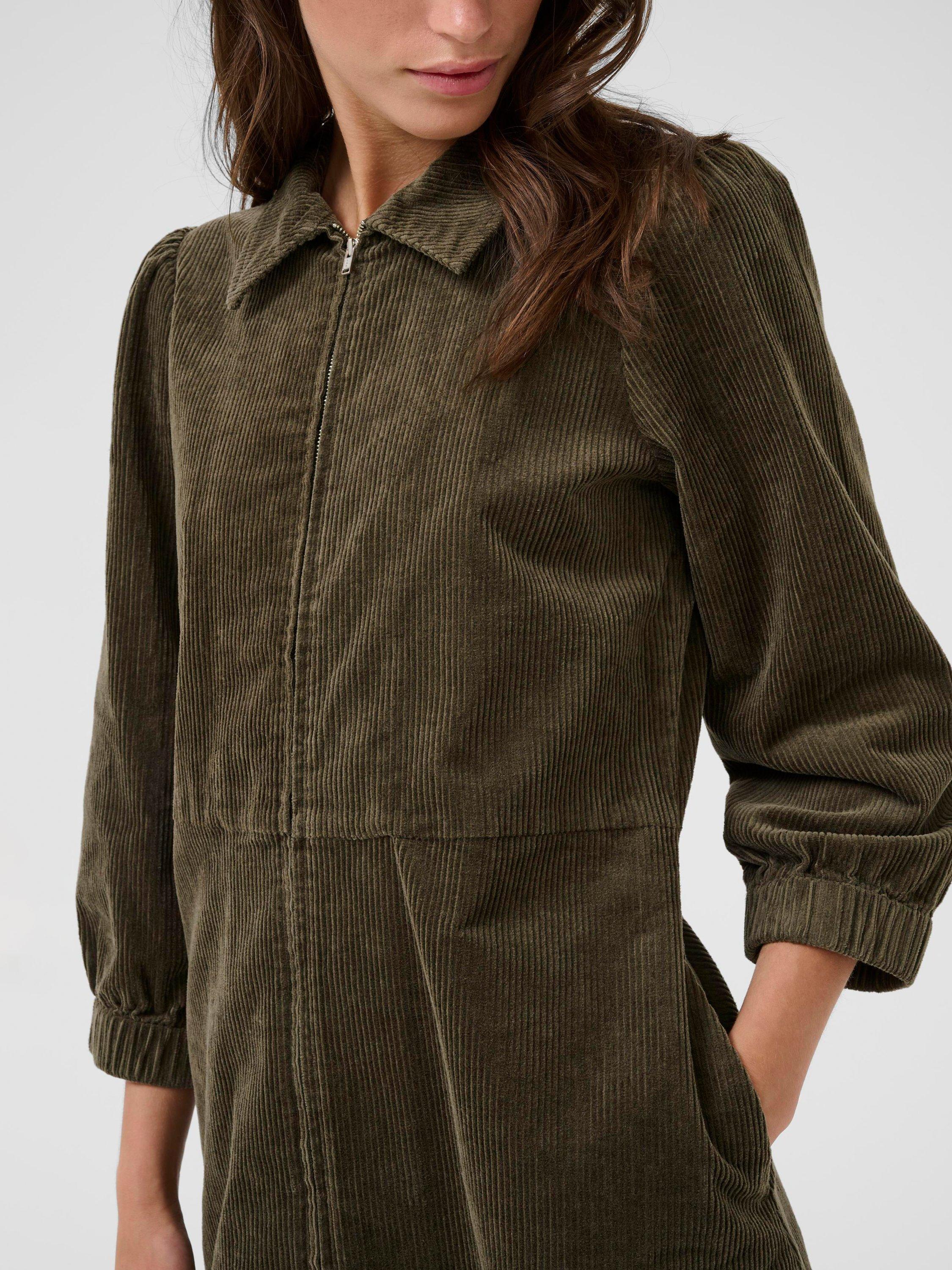 Product image 4 of 6, which shows Part Two Eyvor Corduroy Mini Dress, Tarmac, 8