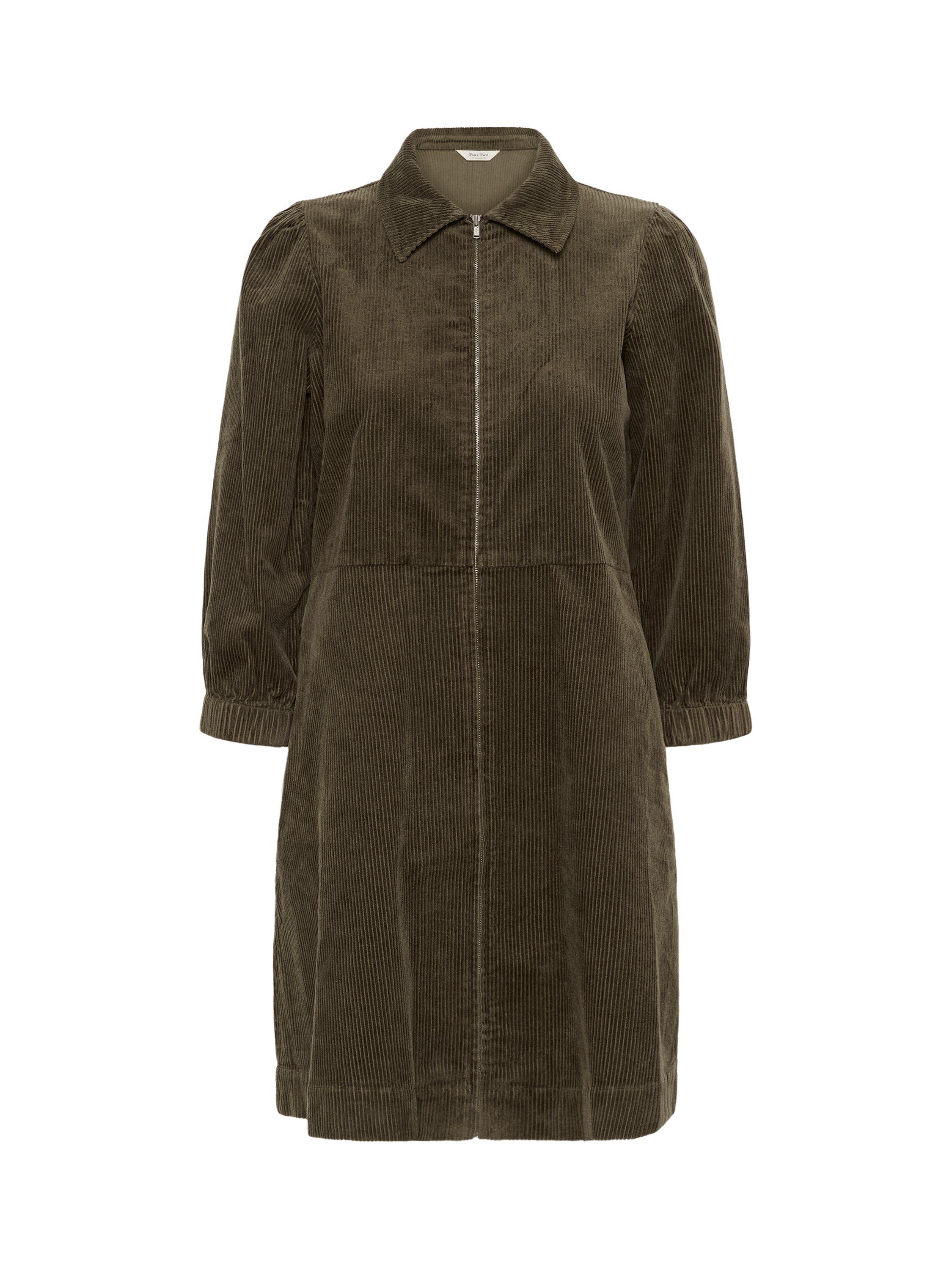Product image 5 of 6, which shows Part Two Eyvor Corduroy Mini Dress, Tarmac, 8