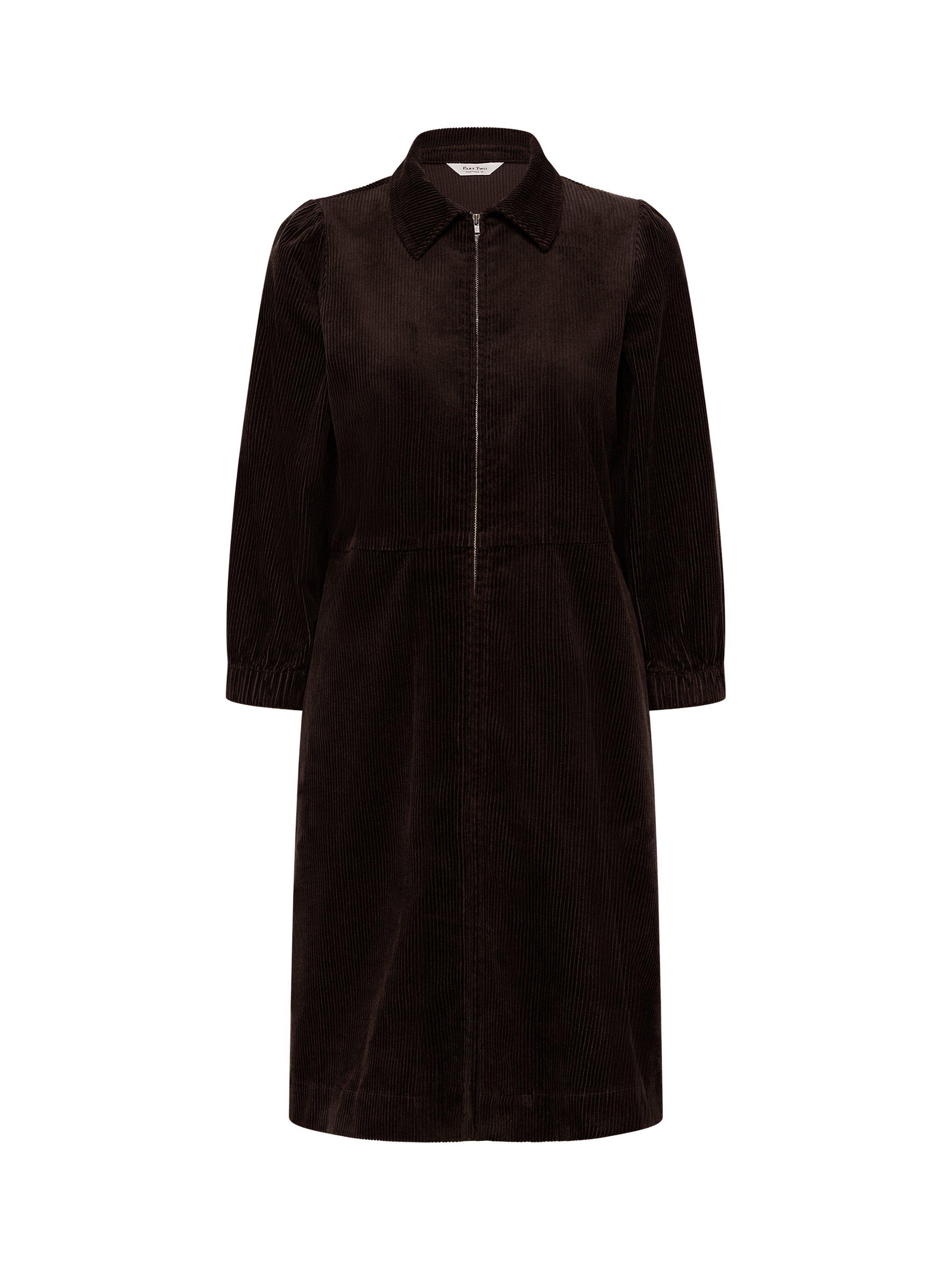 Product image 5 of 6, which shows Part Two Eyvor Corduroy Mini Dress, Ganache, 8